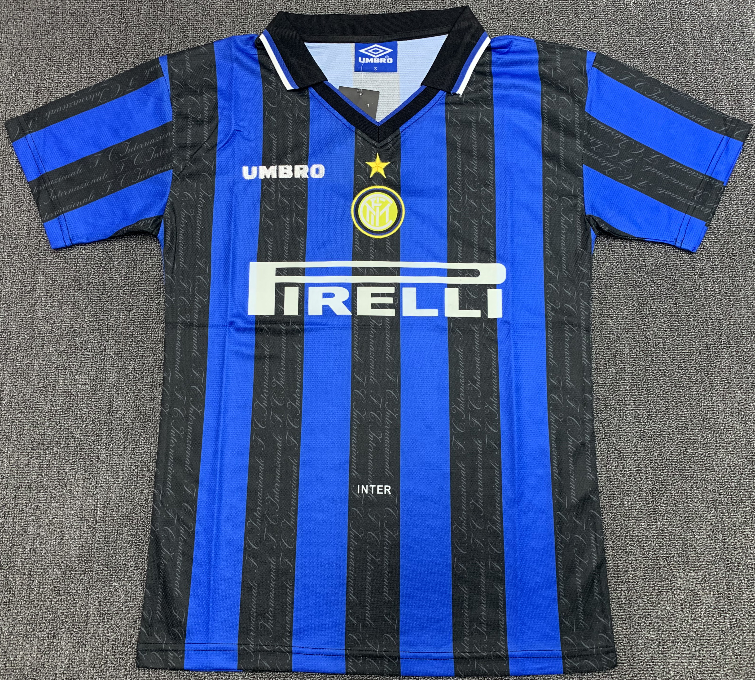 1997-98 Inter Milan Home Jersey Blue Black