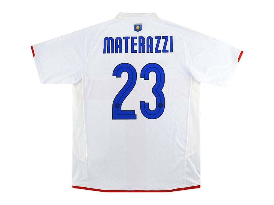 2007 08 Inter Milan Shirt Materazzi #23 100 Years