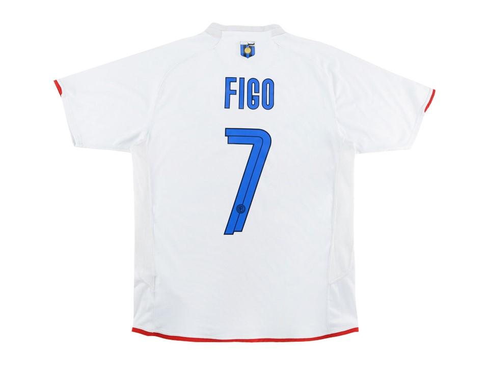 2007 2008 Inter Milan Shirt Figo #7 100 Years