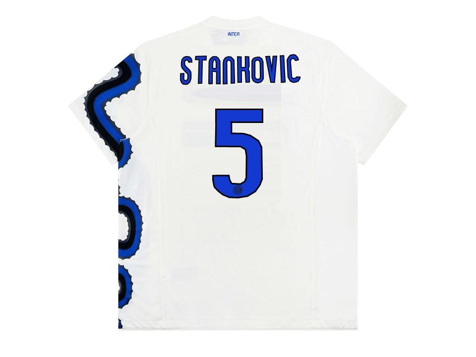 2010 Inter Milan Exterieur Chemise Stankovic #5 With Badges