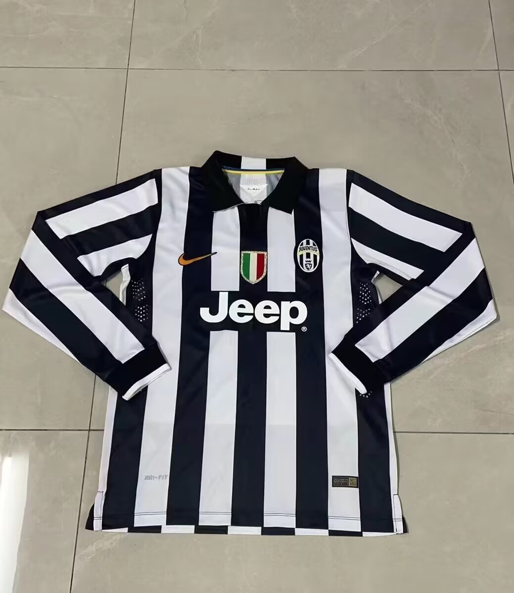 2014-2015 Juventus Home Long Sleeves Jersey