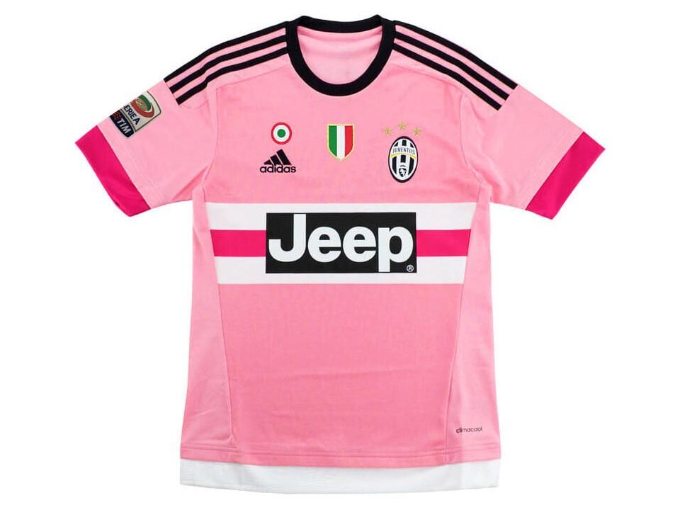 2015/16 Juventus Exterieur Chemise Rose Serie A