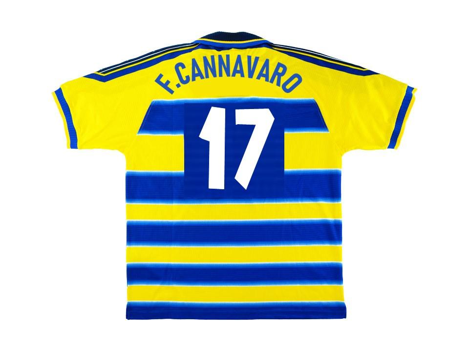 1999/2000 Parma Home Shirt F. Cannavaro #17