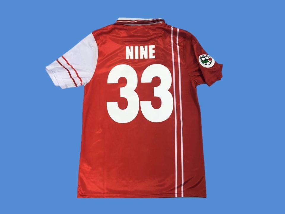 1998/1999 Perugia  Maillot Nine #33 Serie A Flocage Insigne