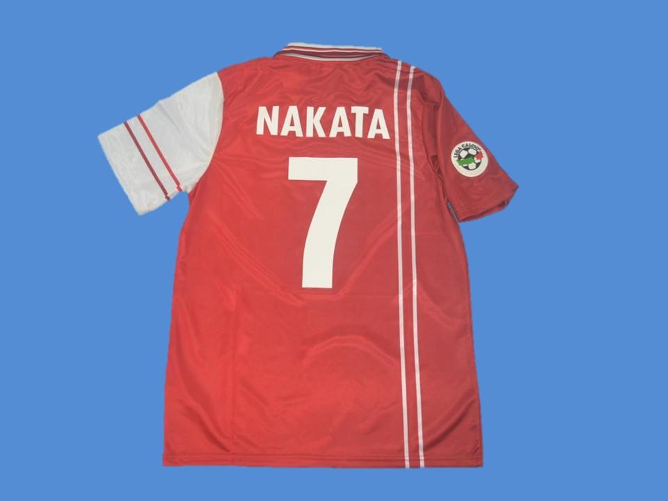 1998/99 Perugia Jersey Nakata #7 Serie A Patches