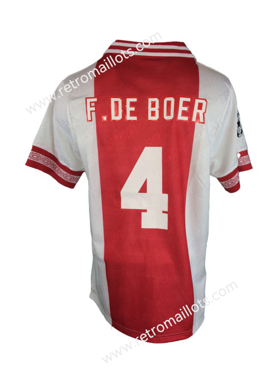 1994/95 AJAX Home Shirt FDE BOER #4