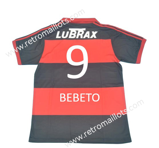 1986 Flamengo Domicile Maillot BEBETO 9