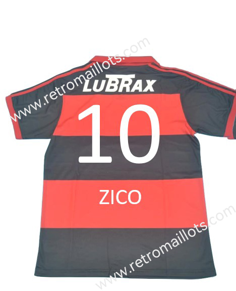 1986 Flamengo Domicile Maillot ZICO 10