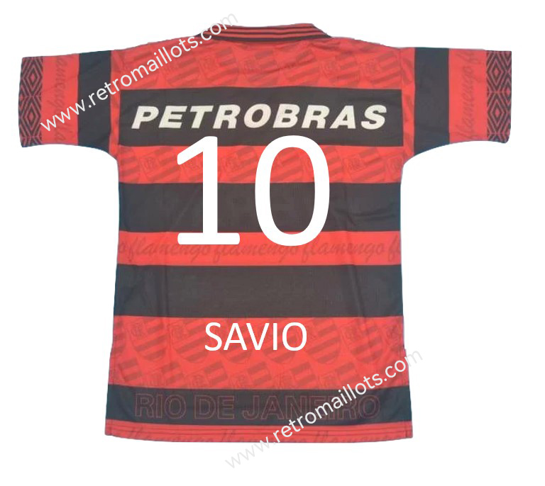 1995 Flamengo Domicile Maillot SAVIO 10