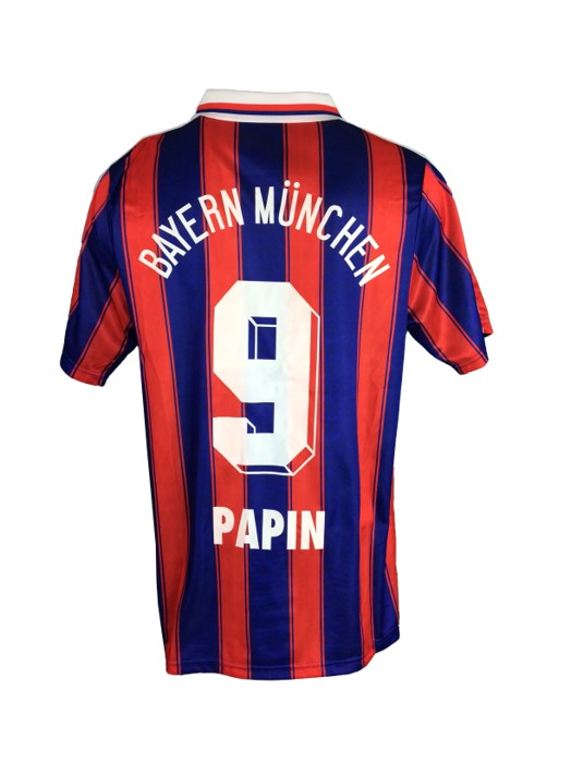 1995 1997 Bayern Munchen Home Jersey PAPIN #9