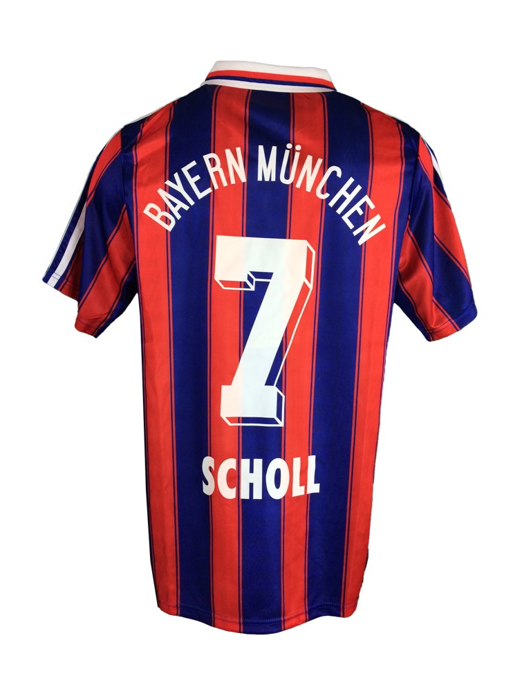 1995 1997 Bayern Munchen Home Jersey SCHOLL #7