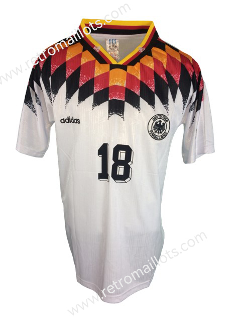 1994 Germany Home Shirt MATTHAUS KLINSMANN 18