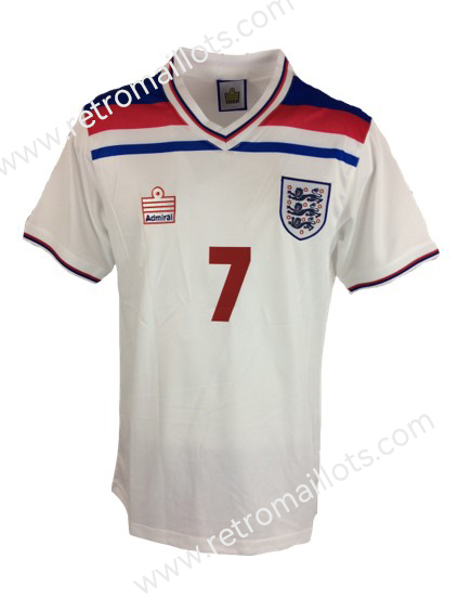 1982 England Home Jersey KEEGAN 7