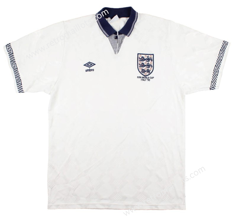 1990 England Home Jersey