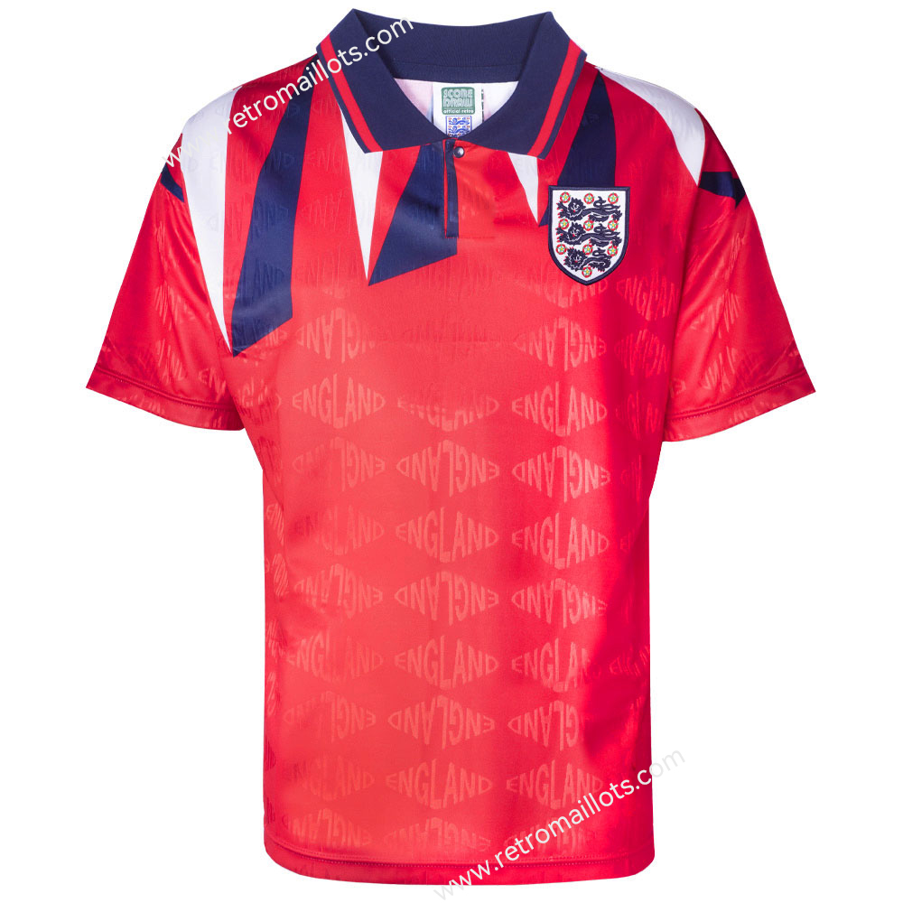 1992 Angleterre Exterieur Maillot