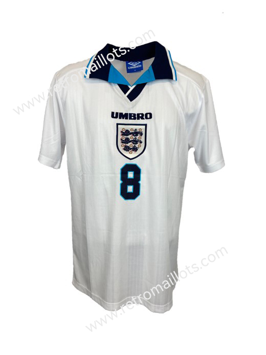 1996 Angleterre Domicile Maillot GASCOIGNE 8