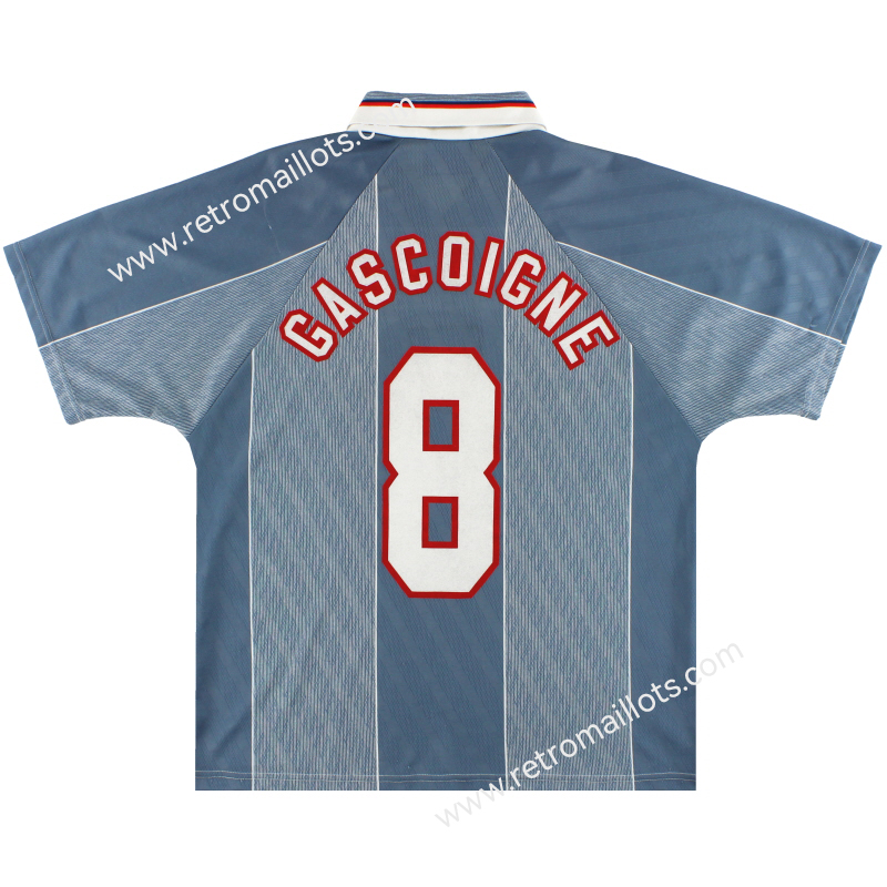 1996 England Away Jersey Euro CHAMPS Gascoigne 8