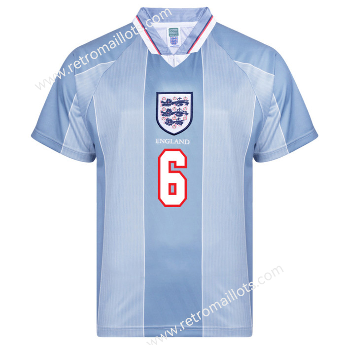 1996 Angleterre Exterieur Maillot Euro Championnat SOUTHGATE 06