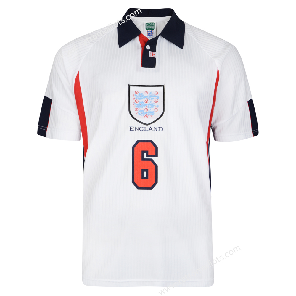 1998 Angleterre Domicile Maillot SOUTHGATE 06