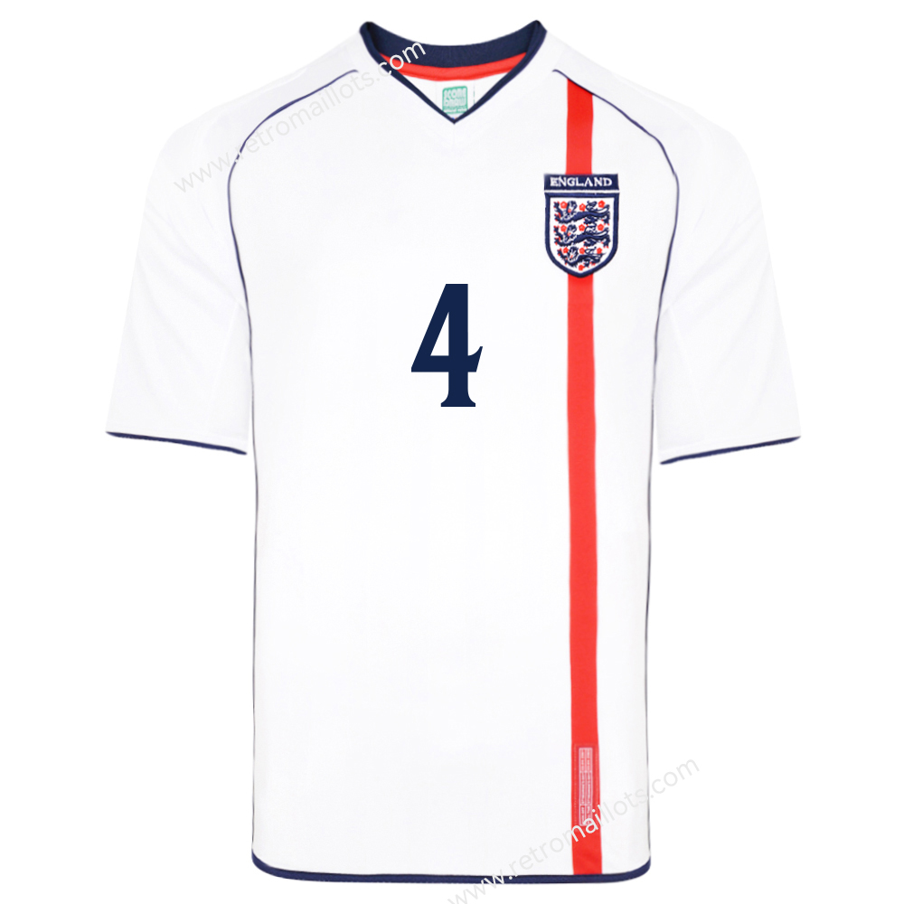 2002 Angleterre Domicile Maillot GERRARD 4