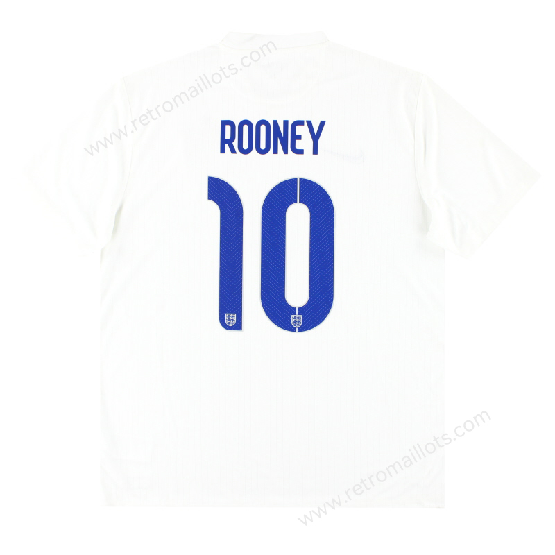 2014 England Home Jersey ROONEY 10