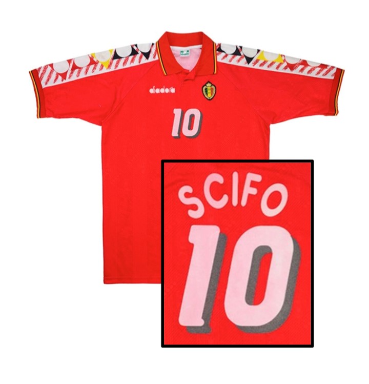 1994 Belgique Domicile Maillot SCIFO #10