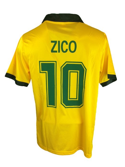 1986 Brazil Home Jersey ZICO 10