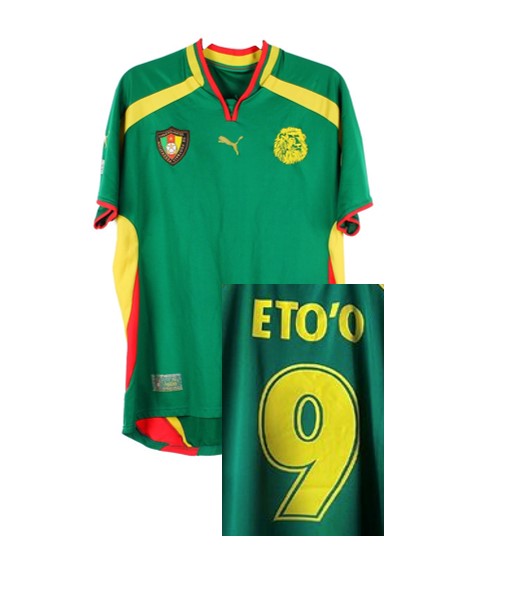 2000 Cameroun Domicile Maillot Etoo #9