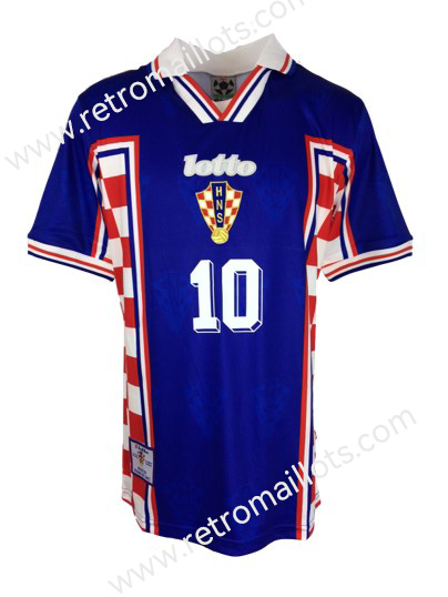 1998 Croatie Exterieur Chemise Coupe du Monde BOBAN 10