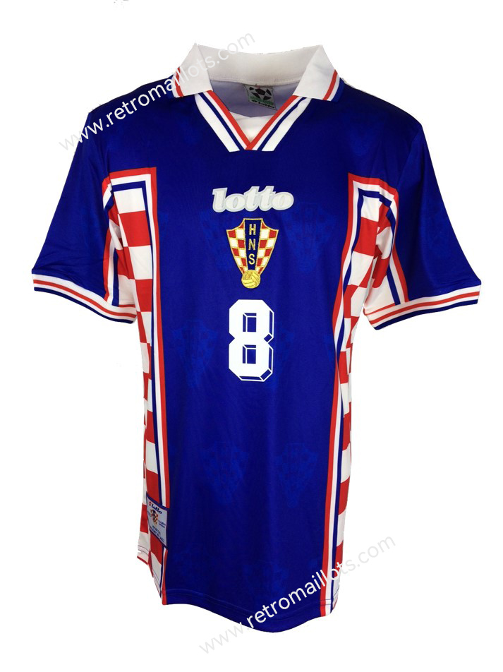 1998 Croatie Exterieur Chemise Coupe du Monde PROSINECKI 8