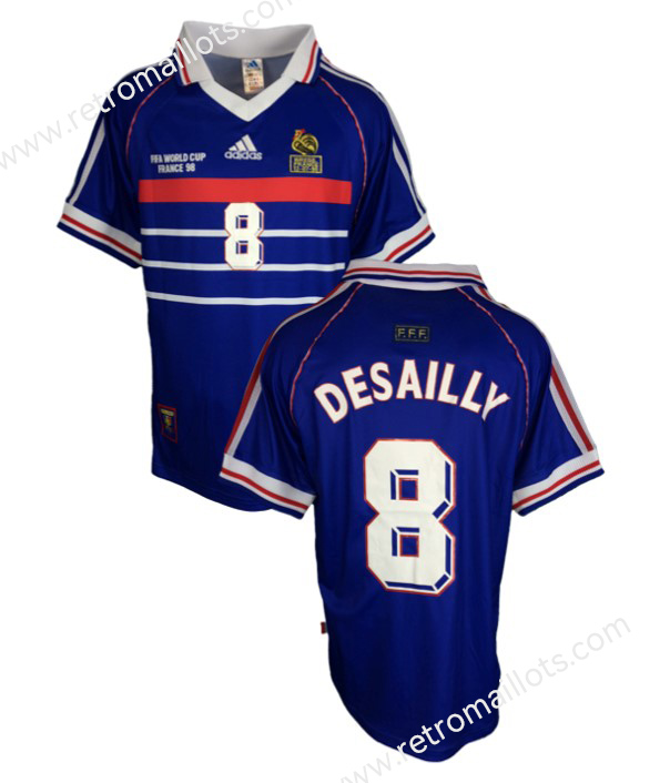 1998 France Home Shirt DESAILLY #8