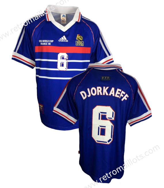 1998 France Home Shirt DJORKAEFF #6