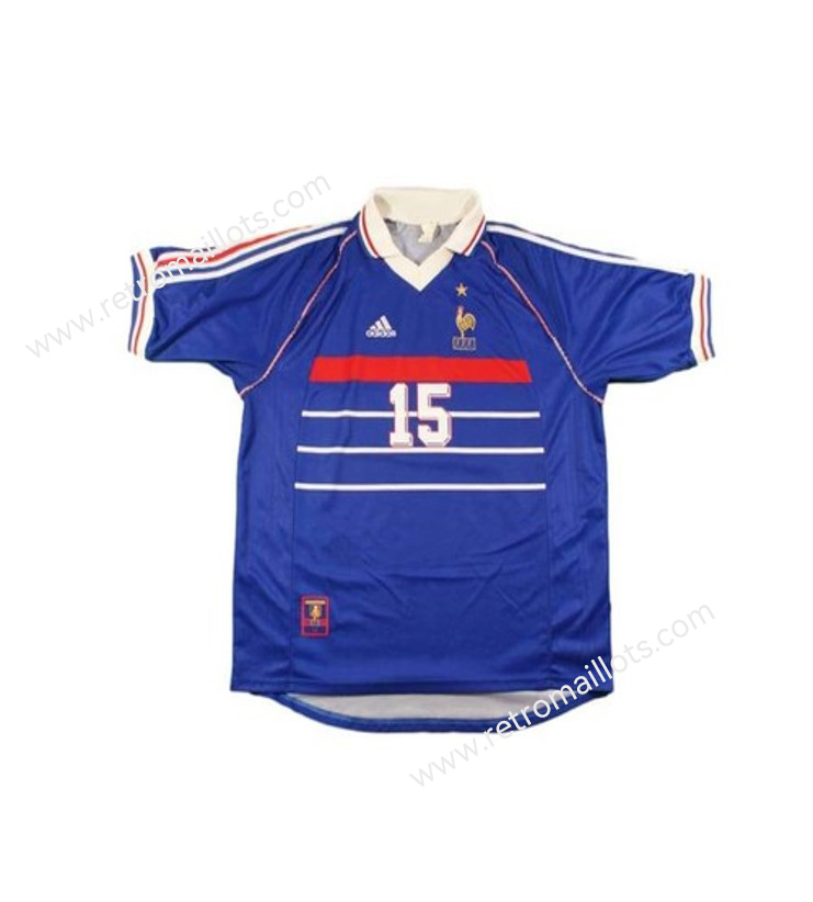 1998 France Domicile Maillot THURAM #15