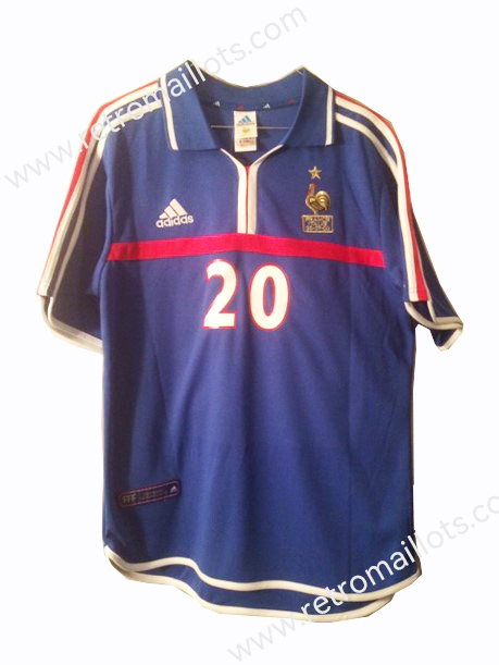 2000 France Home Shirt TREZEGUET #20