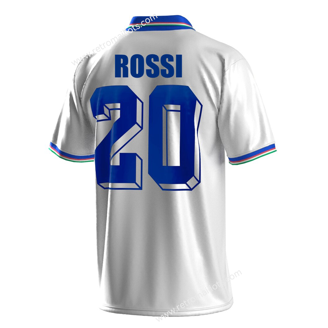 1982 Italie Exterieur Maillot ROSSI 20