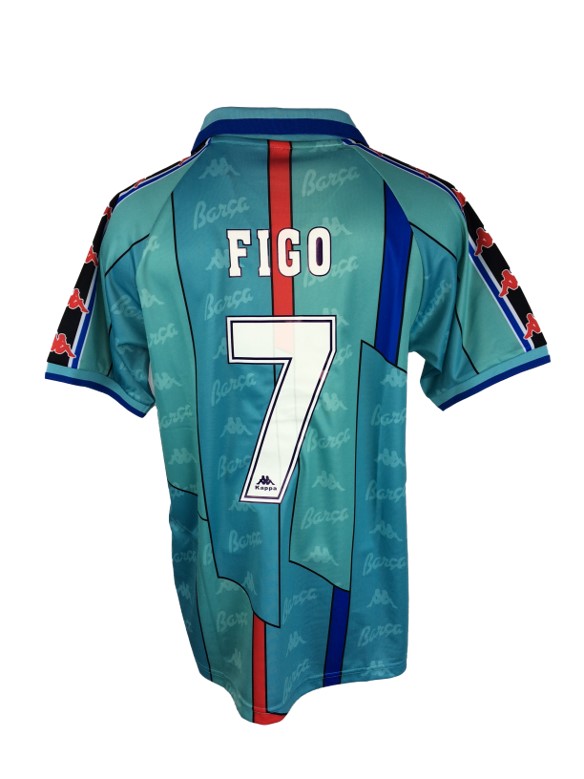 1996 1997 Barcelona Away Shirt FIGO 7