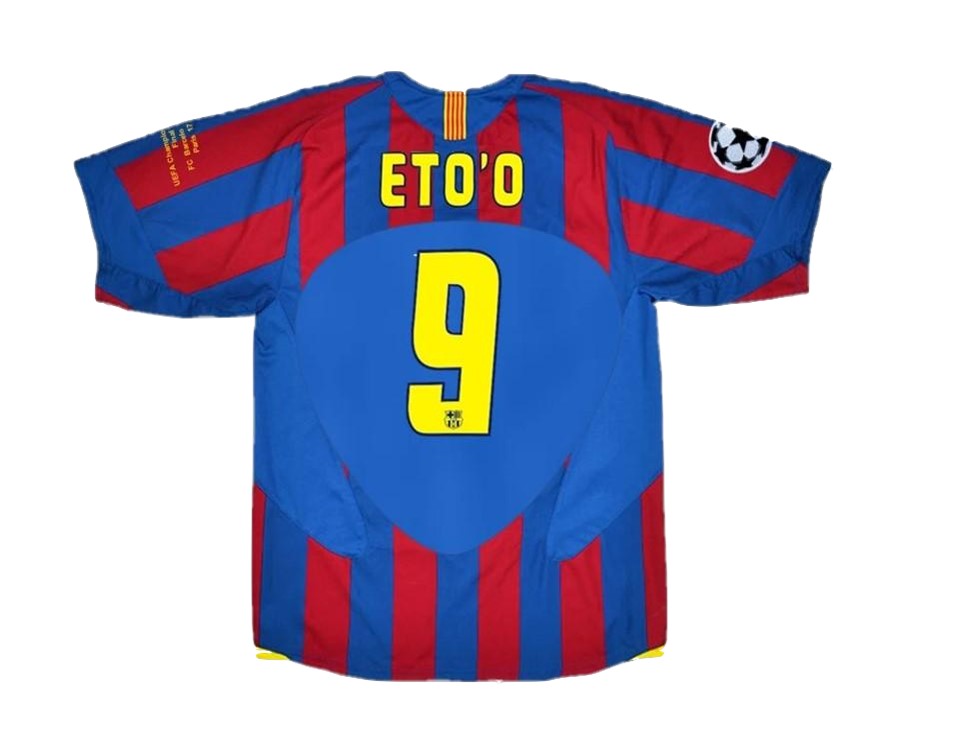 2005 Barcelone Domicile Maillots ETOO #9