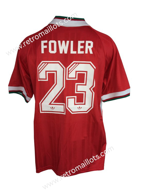 1993 Liverpool Domicile Maillot FOWLER 23