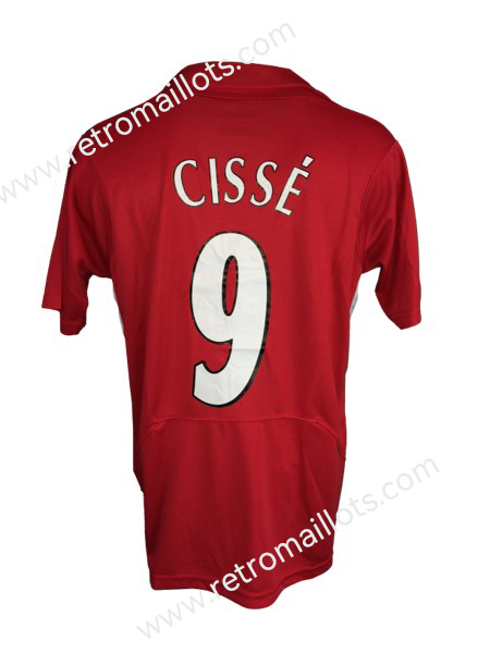 2004 2005 Liverpool Home Shirt CISSE 9