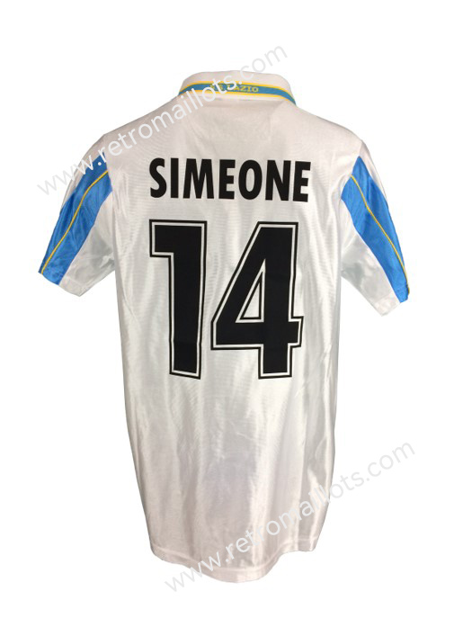 2000 2001 Lazio Home Shirt SIMEONE 14