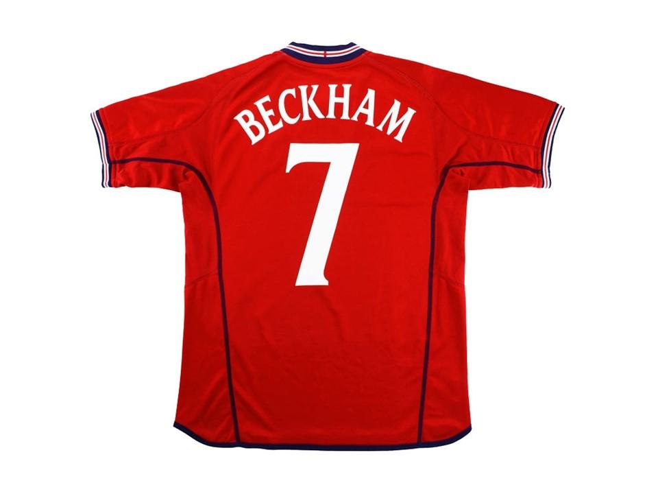 2002 Angleterre Domicile Maillot Beckham #7