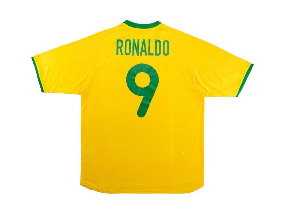 2000 Brazil Home Jersey Ronaldo #9