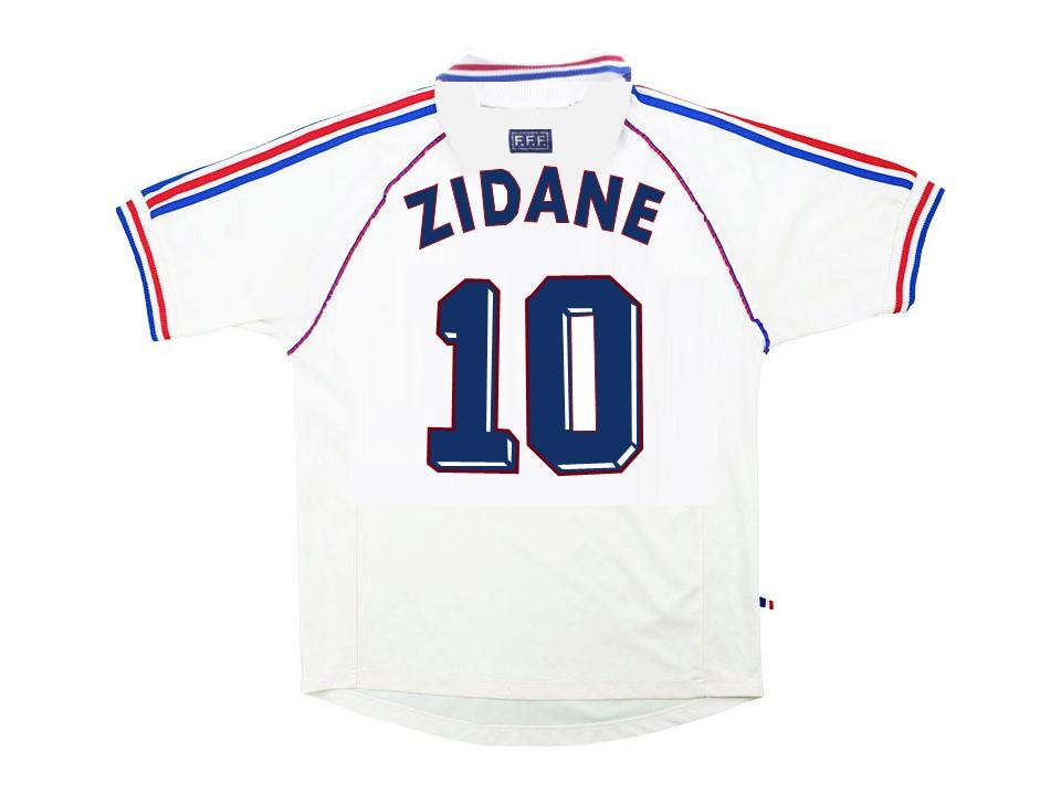 1998 France Exterieur Maillot Zidane #10 Coupe du Monde