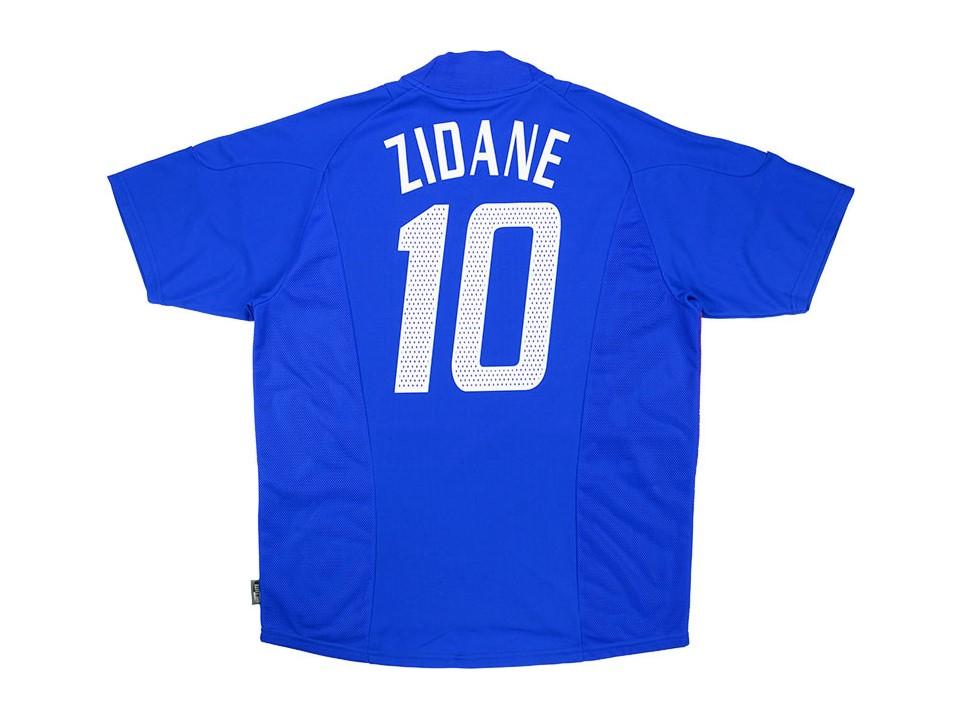 2002 France Domicile Maillot Zidane #10 Coupe du Monde