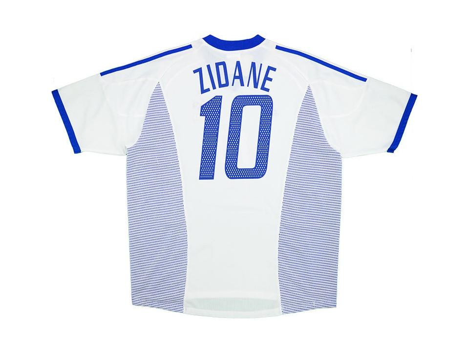 2002 France Exterieur Maillot Zidane #10 Coupe du Monde