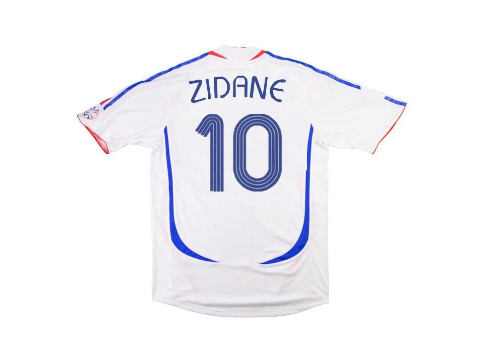 2006 France Exterieur Maillot Zidane #10 Coupe du Monde