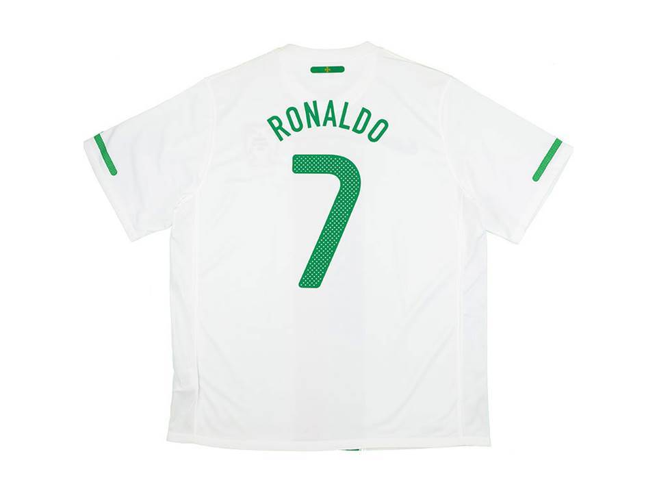 2010 Portugal Exterieur Maillot Ronaldo #7 Coupe du Monde