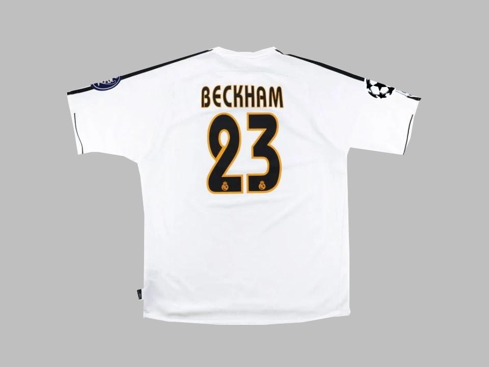 2003/04 Real Madrid Home Shirt Beckham #23