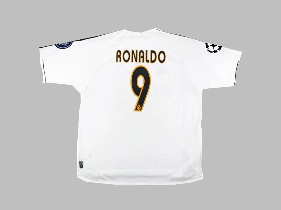 2003/04 Real Madrid Home Shirt Ronaldo #9