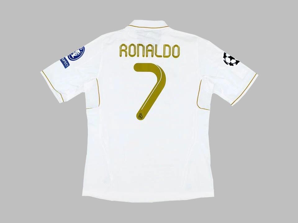 2011/2012 Real Madrid Home Shirt Ronaldo #7 Ucl Patches